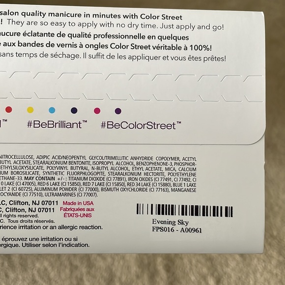 Color Street. Pedicure set. Evening Sky - Picture 3 of 3